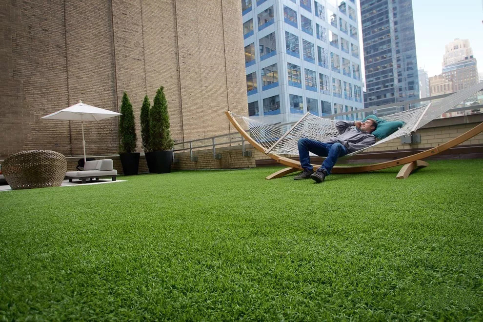 Skin Friendly Outdoor Playground Artificial Turf Grass Football Field
