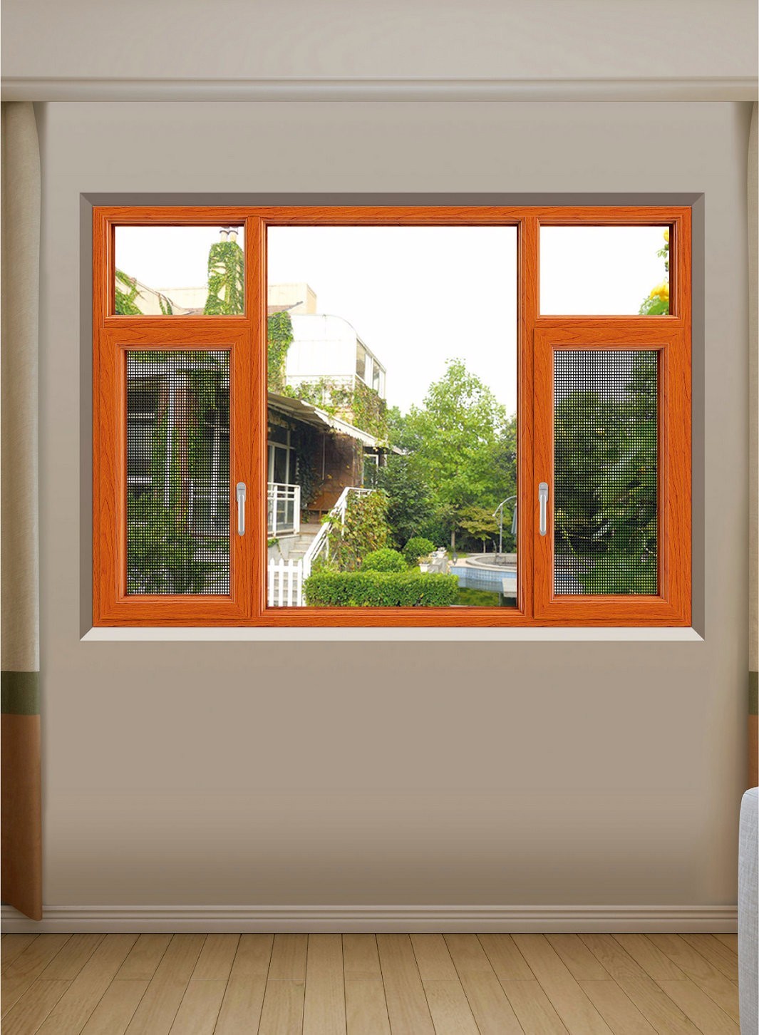 Industrial T3-T8 Powder Coated Aluminum Profile For Casement Window Door