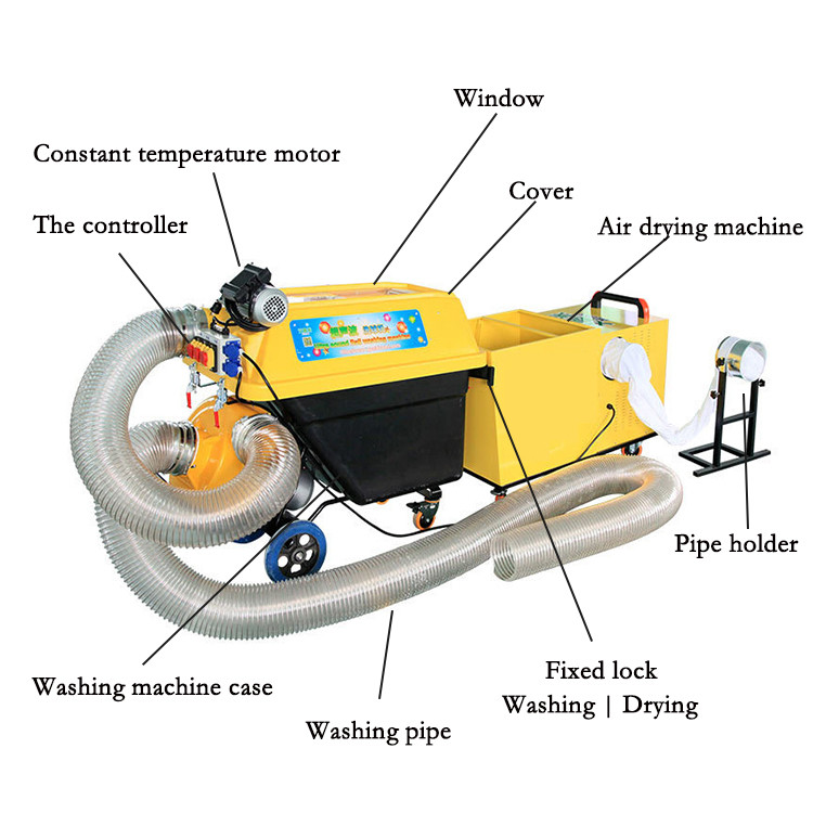 1 Player Naughty Castle Washing Ball Machine In Amusement Park 12 Months Warranty