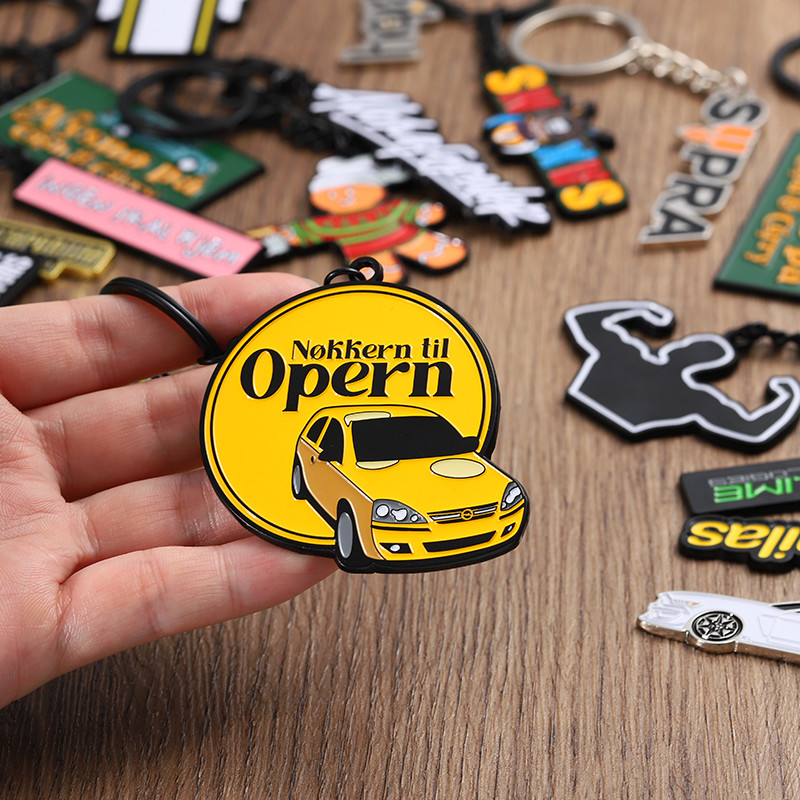 Zinc Alloy Metal Keychain Custom 2d 3D Cartoon Animal Anime Enamel Keyring