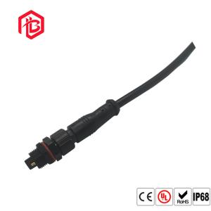 China Black White IP67 Metal M12 300V Waterproof Cable Connector wholesale