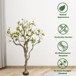 Artificial Magnolia Flower Tree Decorative Trees Plants