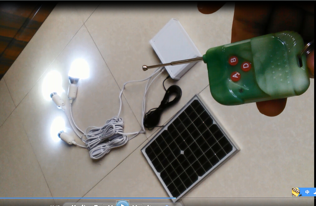Portable Solar Power Home Lighting System /3W/6V solar power OEM/ODM