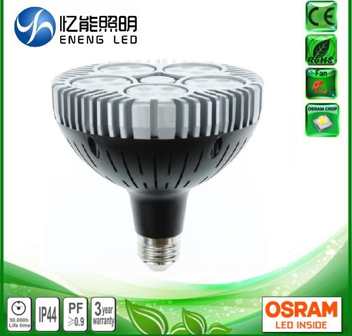 AC220V AC110V 60W dimmable E27 led par38 light led par38 lamp with OSRAM 3030 leds Replace 120W metal halide