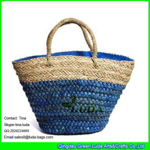 China LUDA wholesale lady beach bags fashion seagrass straw tote bag wholesale
