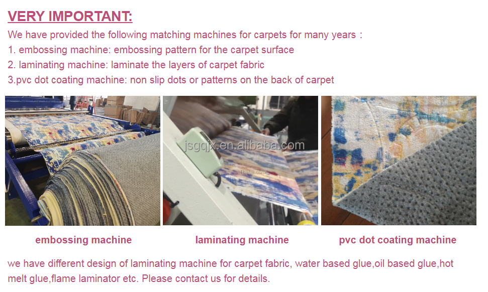 Non Woven Fabric Coating Machine for Non Slip Anti Slip Dot Coating on Customized Carpets