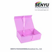 300g cardboard white window pvc box with your logo and custom surface coating and color printing