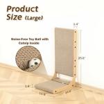 2-Pack Cat Scratching Board, 25.6'' Tall Cardboard L Shape Vertical Cat