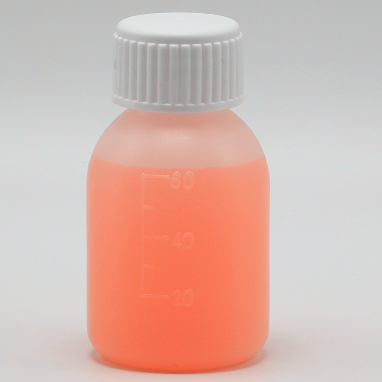 PE Syrup Bottle 60mL/2oz in White/Blue Opaque Color for Customized Color Options