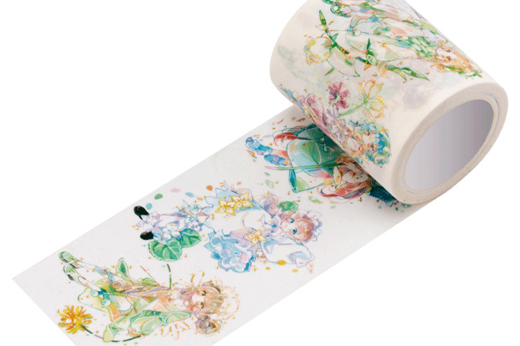 Custom Writable Cute Washi Paper Tape Printed Silver Or Gold Foil Washi Tape