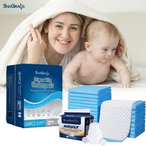 China Incontinence Care Absorb Floor Pad for Adults SnuGrace Medical 4ply Hygienic Underpads wholesale