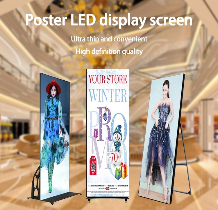 YUYI Digital Indoor LED Display Poster Wifi P3 Floor Standing LED Display