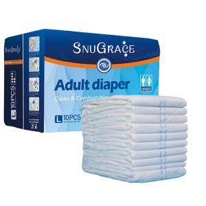 China Fluff Pulp Plain Woven Unisex Elderly Senior Incontinence Adult Disposable Adult Diaper wholesale