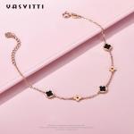 7.48in 0.09oz Sterling Silver Jewelry Bracelets Cubic Zirconia Adjustable