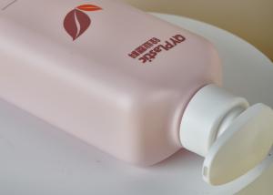 China Square Frosted HDPE Plastic Lotion Bottle For Body Wash Shampoo 610ml wholesale