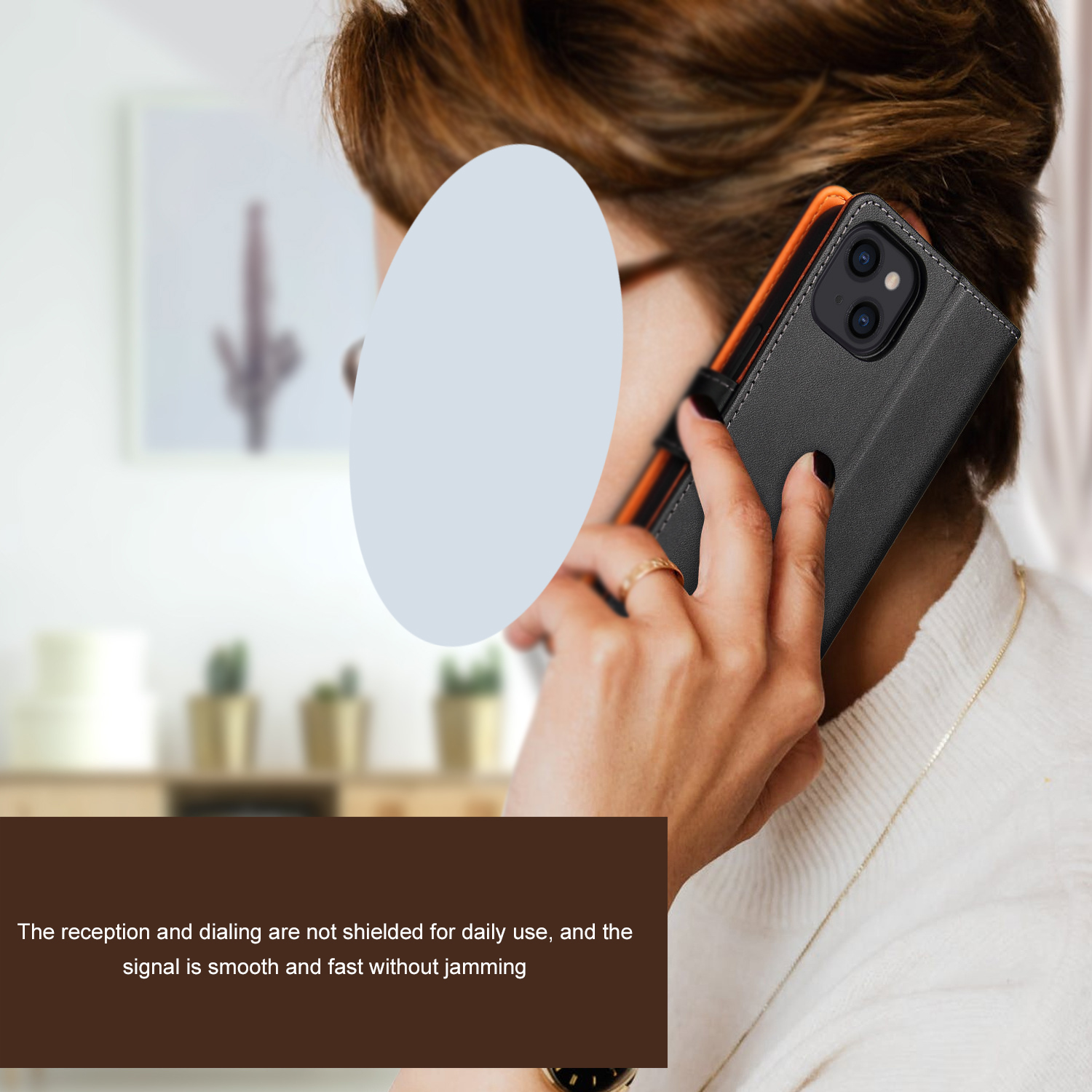 Minibook Cell Phone Case Shockproof Genuine Leather Wallet Flip Cover for iPhone 13 14