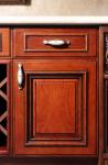 Oak solid wood kitchen cabinet