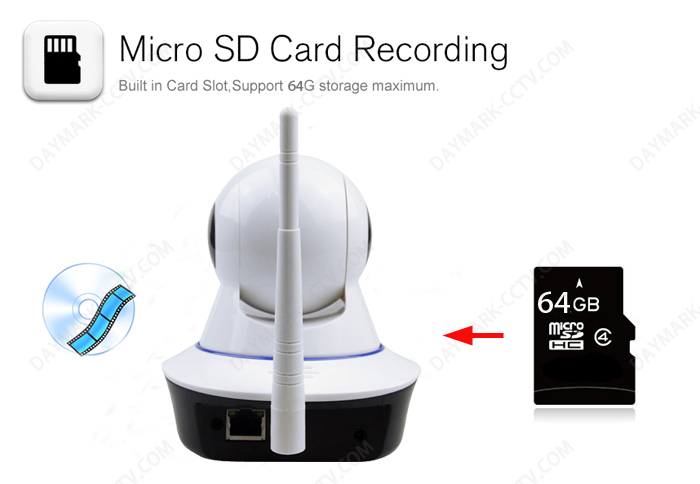 720p p2p built-in microphone security camera rohs certificate