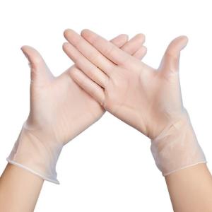 China PVC Vinyl Disposable Exam Gloves Medium Size Anti Cut Plastic Gloves Disposable wholesale