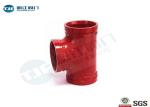 Durable Grooved Pipe Coupling / Equal Tee Ductile Iron Material Made