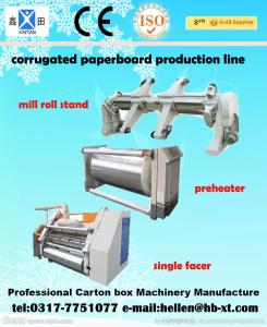 China DW 1400 / 1600 Single Facer Corrugated Cardboard Box Making Machine ISO 9001 wholesale