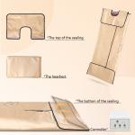 Gold Far Infrared Sauna Blanket 3 Zone 600W Sauna Bag For Weight Loss