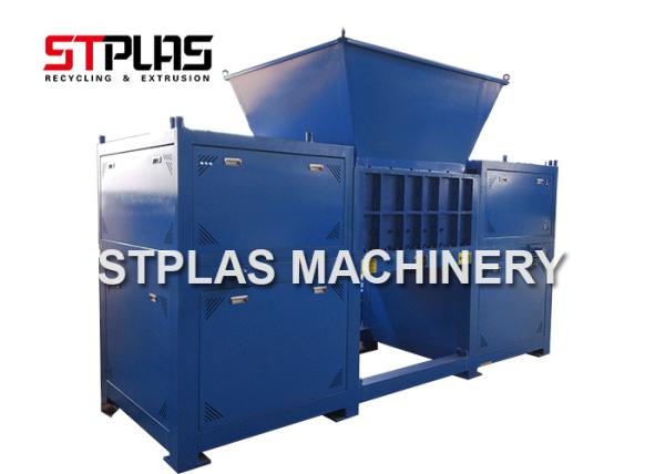 Double Shaft Industrial Plastic Shredder Machine For Plastic Bottle / Hard