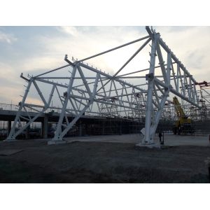 Prefabricated Large Span Steel Truss Fabrication Q355B Structural Steel
