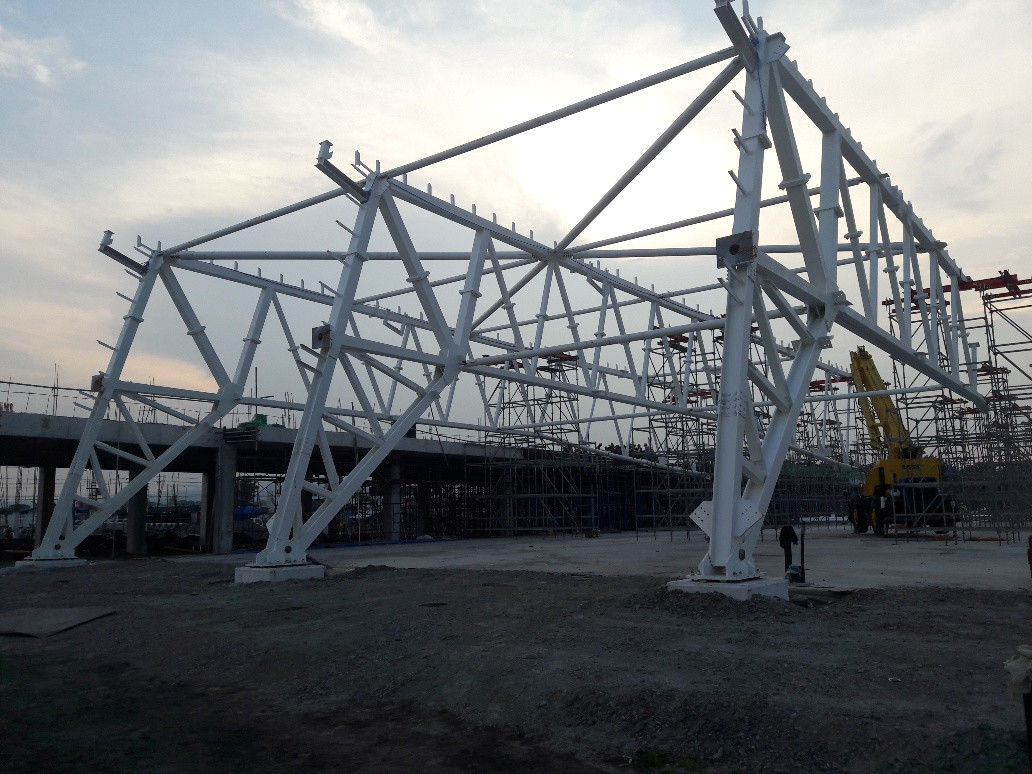 Long Span Roof Truss Structural Steel Fabrication And Construction Solution