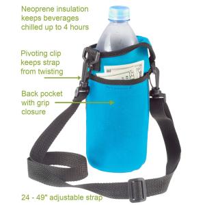 China Reusable Adjustable Shoulder Strap Neoprene Water Bottle Carrier wholesale