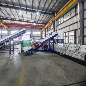 China PP PE Extruder Plastic Pelletizing Line , Pelletizing Machine Two Stage 500kg/Hr wholesale