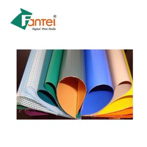 China Flame Retardant PVC Coated Tarpaulin Material 580gsm 18OZ wholesale