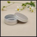 25g Cream Jar Silver Small Round Container Custom Aluminum Cans