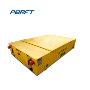 China Q235 Steel Customized Rail Transfer Cart , Flat Motorized Transfer Trolley Cart wholesale