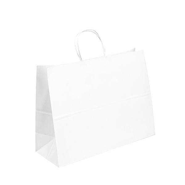 Custom Printed Paper T Shirt Bags White Gift Craft Shopping Paper Bag With