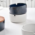 2024 Father'S Day Gift Round Ceramic Ashtray With Lid Luxury Vintage Porcelain