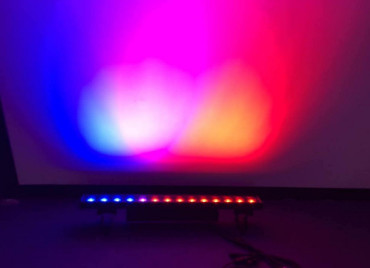 Waterproof 6in1 Led Wall Light Bar Dot Controlled , Adjustable Running Speed
