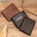 Daily Life Main Material GENUINE LEATHER Wallets For Man Anti-Theft Short Male