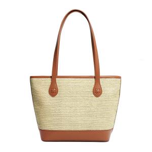 China Large Capacity Tote Straw Woven Bag Summer Commuter Single Shoulder wholesale