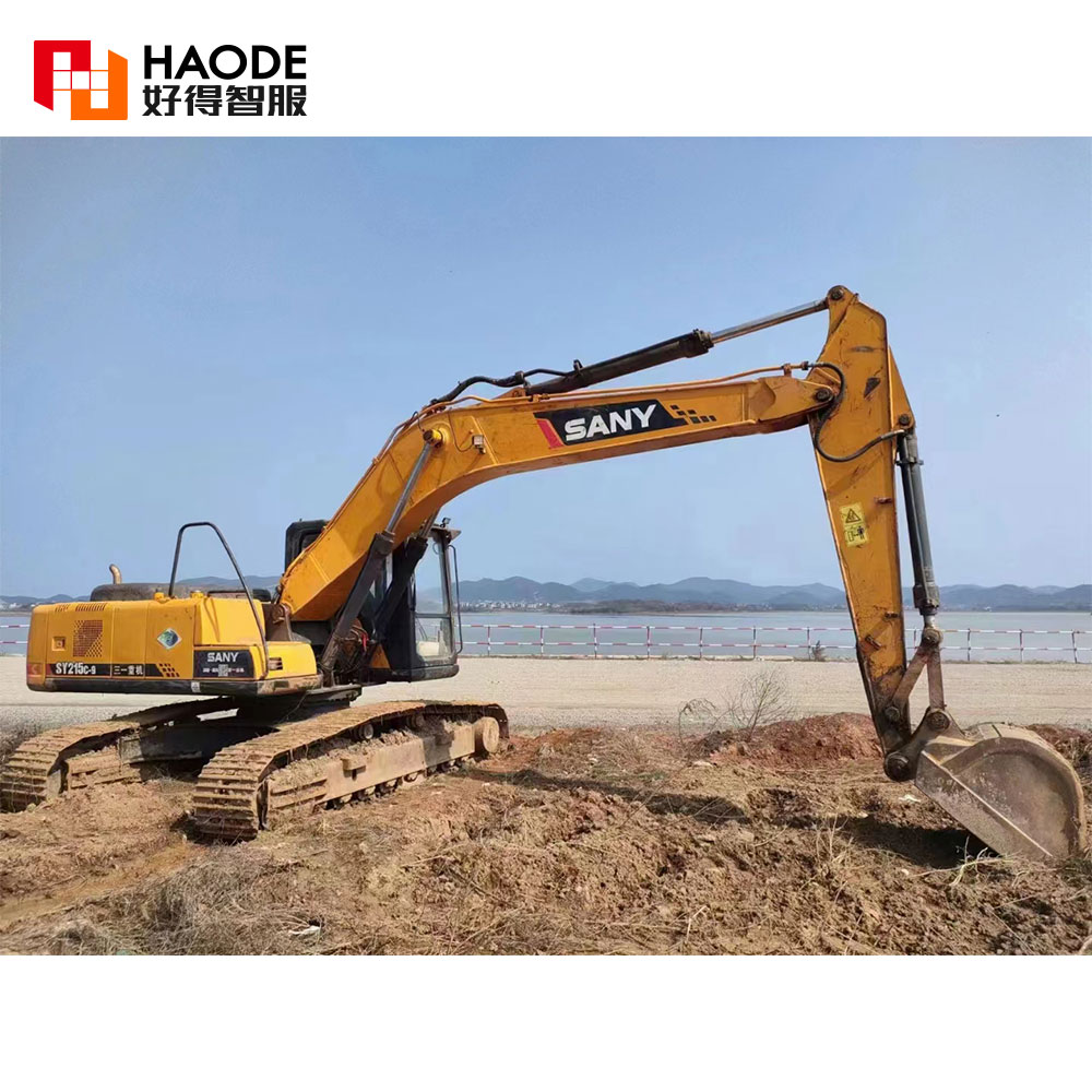 Top Hydraulic Valve Used 21.9 Tons Sany SY215c-g Crawler Excavator in Good Condition