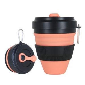China 450ml Retractable Food Grade Silicone Travel Mug wholesale