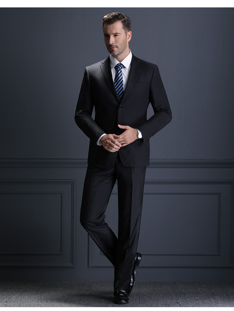 Anti-Static Black Suit for Work Professional Slim Stylish Clothing Business Suits