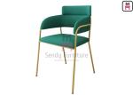 Customized Stainless Steel Restaurant Chairs , Gold Rose Stainless Steel Dining