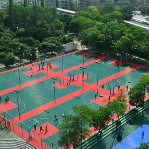 China Weather Resistant Outdoor Basketball Court Tiles Polypropylene Material With Multi Color wholesale
