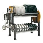 Sustainable Kitchen Storage Shelves 2 Layers Drawer Style Flavour Bottle Rack