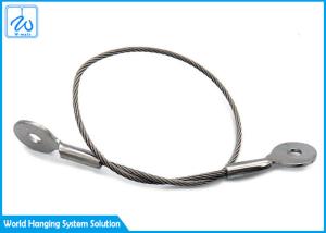 China Steel Wire Rope Slings Extension Spring Safety Cable Eye And Eye Long Time wholesale