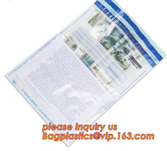 security deposit bags bank deposit bags cash deposit bags, general bank plastic deposit bags supply, Coin and Bank Note