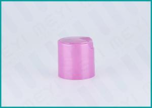 China Pink Disc Top Plastic Dispensing Caps 28/410 For Lotion Dispenser Bottle wholesale