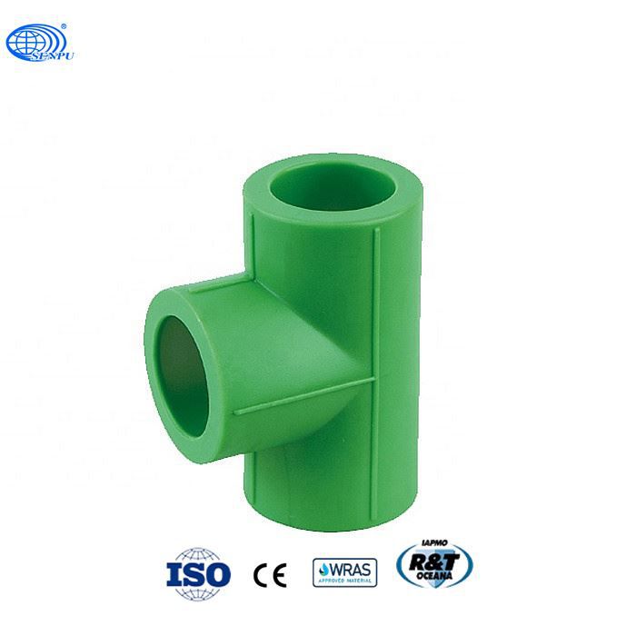 Green PPR Pipe Fitting Reducing Tee