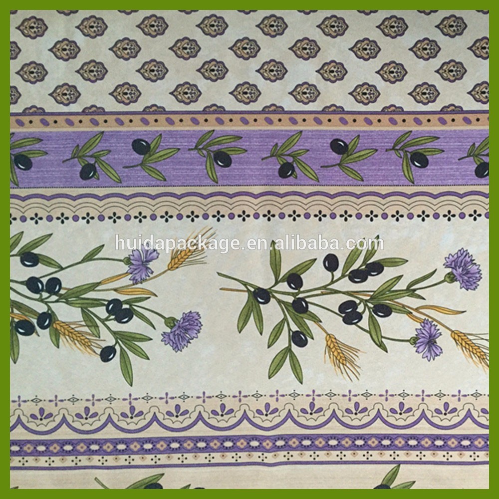 Printed ball designs table cloth made of 100% polyester woven fabric cloths